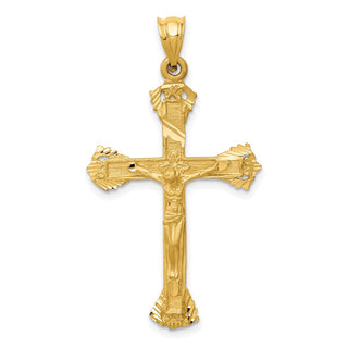14k Yellow Gold Crucifix Pendant C157