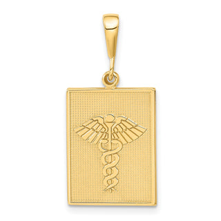 14k Yellow Gold Caduceus Pendant C1612