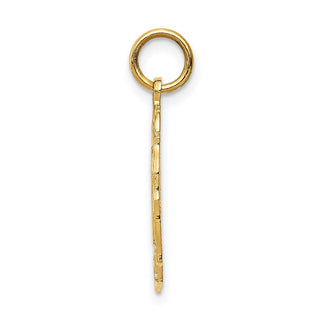 14k Yellow Gold #18 Oval Pendant