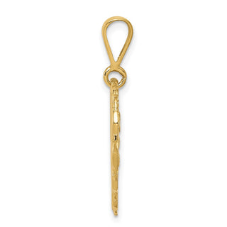 14k Yellow Gold Reversible 50th ANNIVERSARY Charm C1673