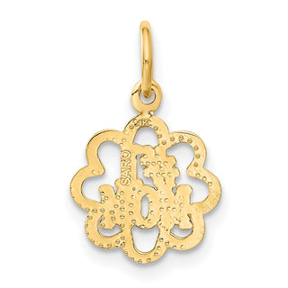 14k Yellow Gold #1 Mom Charm C1683