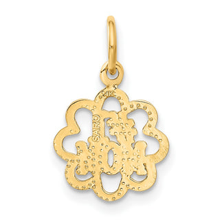 14k Yellow Gold #1 Mom Charm C1683