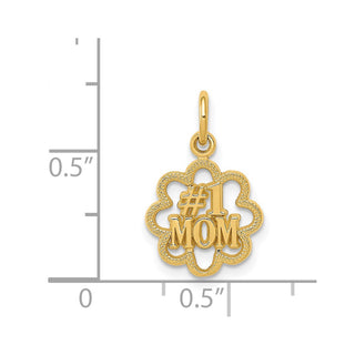 14k Yellow Gold #1 Mom Charm C1683
