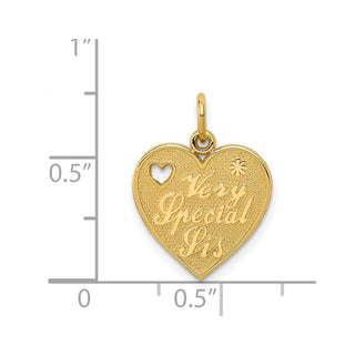 14k Yellow Gold VERY SPECIAL SIS Charm