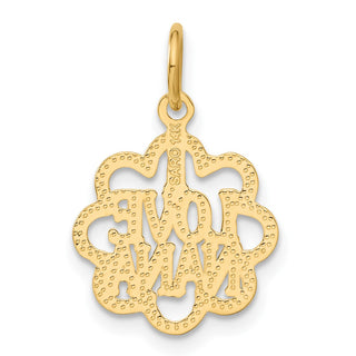 14k Yellow Gold I Love Nana Charm
