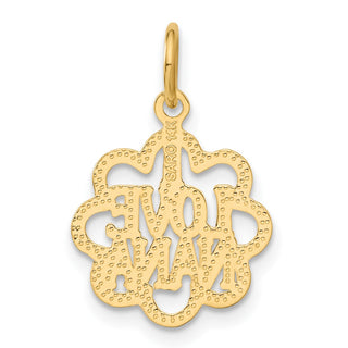 14k Yellow Gold I Love Nana Charm