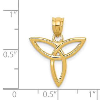 14k Yellow Gold Angel Symbol Pendant