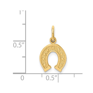 14k Yellow Gold Horseshoe Charm C1738