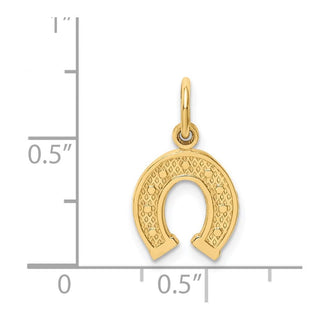 14k Yellow Gold Horseshoe Charm C1738
