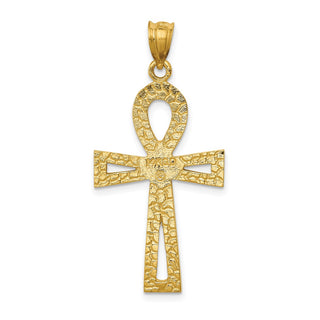 14k Yellow Gold Ankh Cross Pendant C174