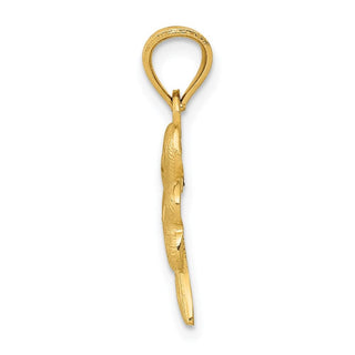 14k Yellow Gold Shamrock Pendant C1741