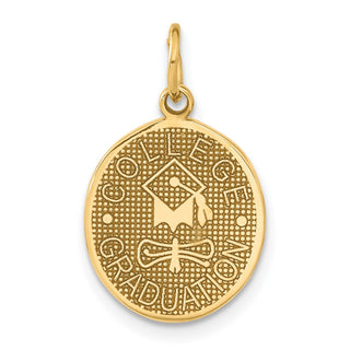 14k Yellow Gold College Graduation Charm