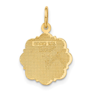 14k Yellow Gold RN Registered Nurse Disc Charm C1784