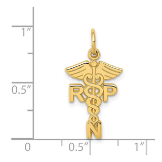 14k Yellow Gold Registered Nurse Practitioner Charm