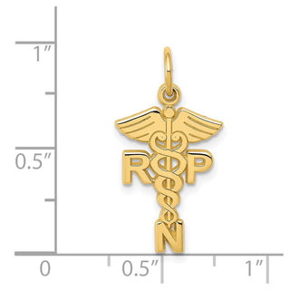 14k Yellow Gold Registered Nurse Practitioner Charm