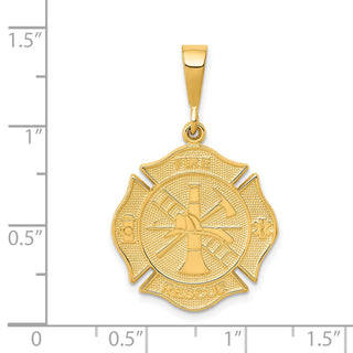 14k Yellow Gold Fire Rescue Pendant