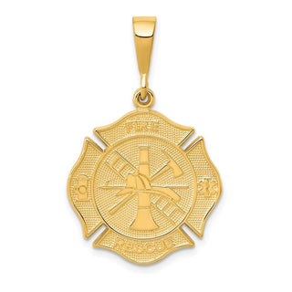 14k Yellow Gold Fire Rescue Pendant