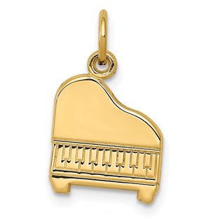 14k Yellow Gold Piano Charm C1792