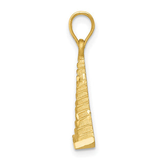 14k Yellow Gold Pyramid Pendant