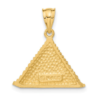 14k Yellow Gold Pyramid Pendant