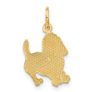 14k Yellow Gold Dog Charm C1842