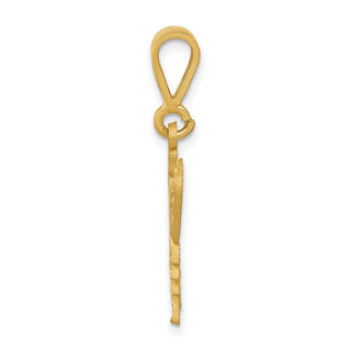 14k Yellow Gold Butterfly Pendant C1849
