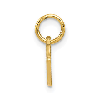 14k Yellow Gold Racing Flags Charm