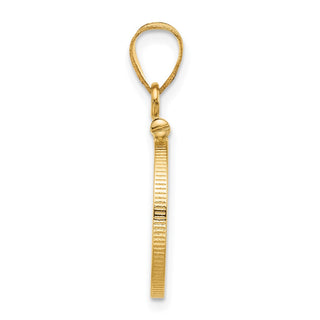 14k Yellow Gold 15mm Polished Screw Top Coin Bezel Pendant - Fits US $1 Type 2