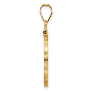 14k Yellow Gold 19.0 mm Polished Screw Top Coin Bezel Pendant - Fits 5 Pesos