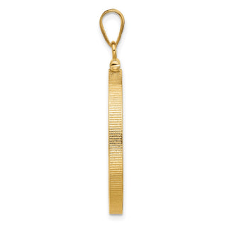 14k Yellow Gold 27.5mm Polished Screw Top Coin Bezel Pendant - Fits 20 Pesos
