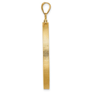 14k Yellow Gold 37mm Polished Screw Top Coin Bezel Pendant - Fits 50 Pesos and Centenario