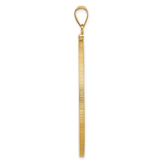 14k Yellow Gold 39.5mm Polished Screw Top Coin Bezel Pendant - Fits 4 Ducat