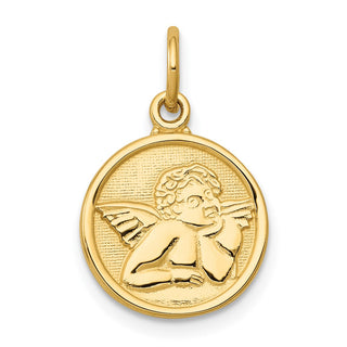 14k Yellow Gold Polished Angel Charm C1894