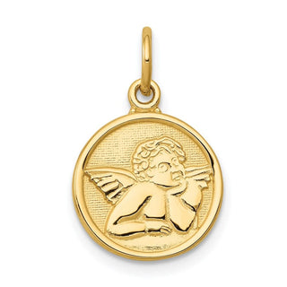 14k Yellow Gold Polished Angel Charm C1894