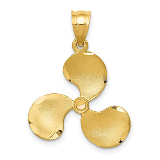 14k Yellow Gold Propeller Pendant C1910