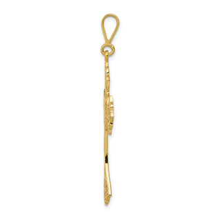 14k Yellow Gold Celtic Cross Pendant C1936