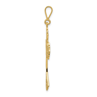 14k Yellow Gold Celtic Cross Pendant C1936