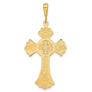 14k Yellow Gold Celtic Cross Pendant C1936