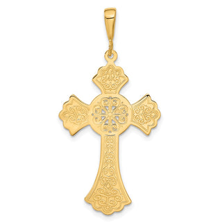 14k Yellow Gold Celtic Cross Pendant C1936