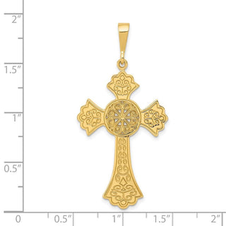 14k Yellow Gold Celtic Cross Pendant C1936