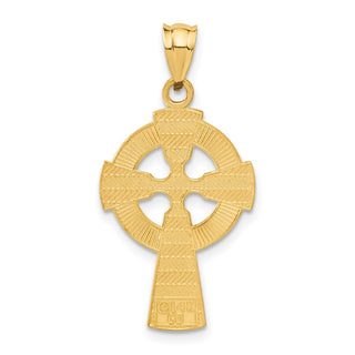 14k Yellow Gold Celtic Cross Pendant C1942
