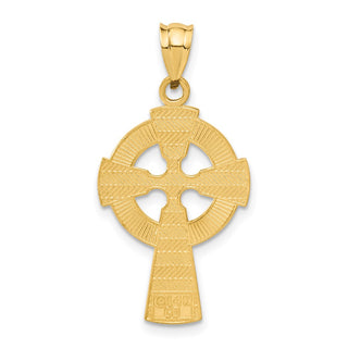 14k Yellow Gold Celtic Cross Pendant C1942