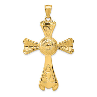14k Yellow Gold Celtic Cross Pendant C1945