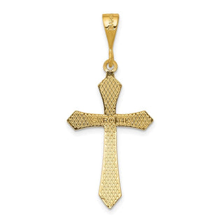 14k Yellow Gold Passion Cross Pendant C1952