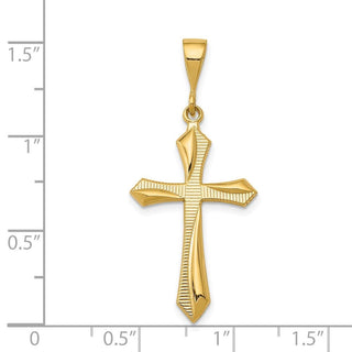 14k Yellow Gold Passion Cross Pendant C1952
