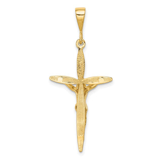 14k Yellow Gold Passion Crucifix Pendant