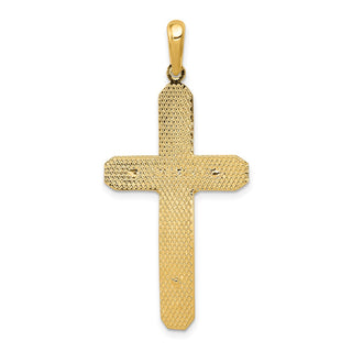 14k Yellow Gold Polished Crucifix Pendant C1984