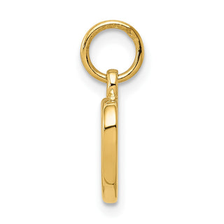 14k Yellow Gold Polished Cut-out Heart Charm C2152