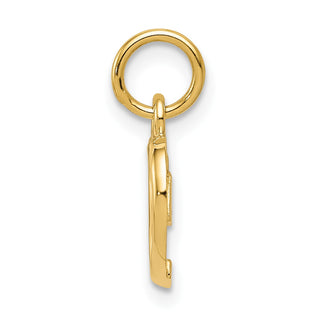 14k Yellow Gold Polished Heart Charm C2153