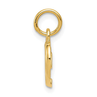 14k Yellow Gold Polished Heart Charm C2153